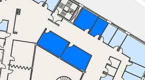 
							Planritning för Spaces Göteborg Gamlestan, 4 privata rum, 72 m²