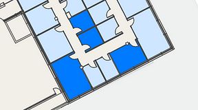 
							Planritning för Spaces Hyllie Vista, 4 privata rum, 60 m²