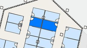 
							Planritning för Convendum Fleminggatan 18, 2 privata rum, 27 m²