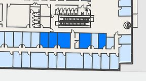
							Planritning för Regus Mariestad, 5 privata rum, 73 m²