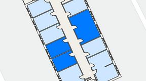 
							Planritning för Easy Office Bromma, 3 privata rum, 56 m²
