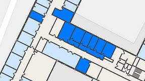 
							Planritning för Quick Office Älvsjö, 5 privata rum, 142 m²