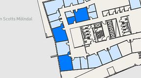 
							Planritning för Mindpark Mölndal, 4 privata rum, 88 m²