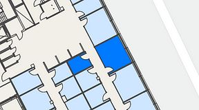 
							Planritning för Spaces Hyllie Vista, 2 privata rum, 25 m²