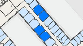 Planritning för Regus Svetsarvägen 15, 4 privata rum, 87 m²