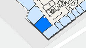 Planritning för United Spaces Helsingborg, 1 privata rum, 33 m²
