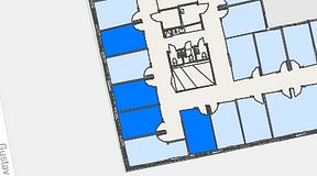 
							Planritning för Regus Gustav III:s Boulevard 34, 4 privata rum, 41 m²