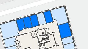 
							Planritning för Regus Östra Hamngatan, 5 privata rum, 60 m²