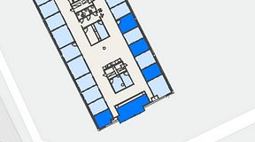 
							Planritning för Convendum Västra Järnvägsgatan 3, 5 privata rum, 63 m²