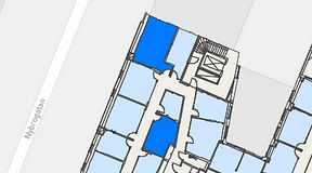
							Planritning för Regus Östermalmstorg, 2 privata rum, 37 m²