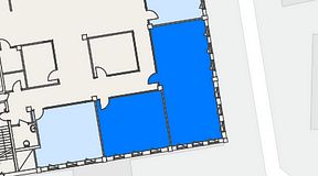
							Planritning för CoW Hammarby Sjöstad, 2 privata rum, 95 m²