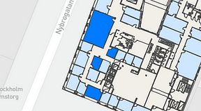 
							Planritning för Regus Östermalmstorg, 4 privata rum, 87 m²