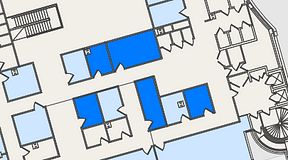 
							Planritning för United Spaces Östra Hamngatan, 5 privata rum, 54 m²