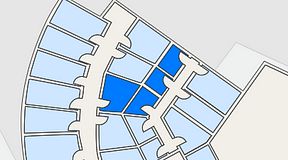 Planritning för Quick Office Bromma Blocks, 4 privata rum, 22 m²