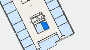 
							Planritning för Convendum Västra Järnvägsgatan 3, 1 privata rum, 5 m²