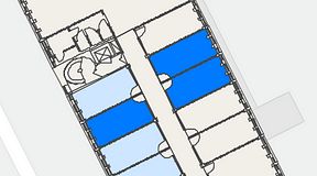 
							Planritning för Convendum Vegagatan 14, 3 privata rum, 57 m²