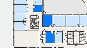 
							Planritning för Convendum Stampgatan 14, 3 privata rum, 36 m²