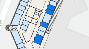
							Planritning för FASTOFFICE Johanneslundsvägen 12, 4 privata rum, 40 m²