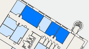 
							Planritning för Convendum Sundbyberg, 3 privata rum, 70 m²