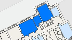 Planritning för 7A Posthuset, Vasagatan 28, 3 privata rum, 88 m²
