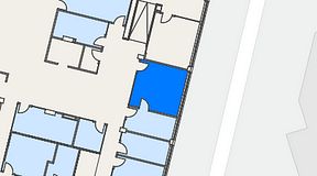 
							Planritning för Flexiwork Hovet, 1 privata rum, 21 m²