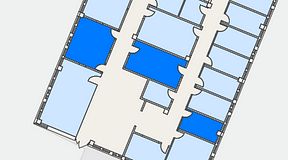 
							Planritning för Växthuset Jägershillgatan, 3 privata rum, 48 m²