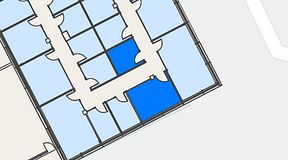 
							Planritning för Spaces Hyllie Vista, 2 privata rum, 26 m²