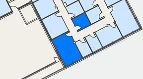 
							Planritning för Spaces Hyllie Vista, 2 privata rum, 34 m²