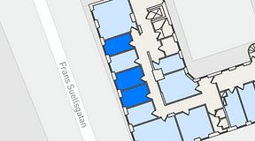 
							Planritning för Regus Adelgatan 21, 3 privata rum, 23 m²