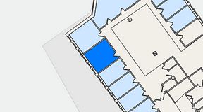 Planritning för THE WORKS Slakthusområdet, 1 privata rum, 13 m²