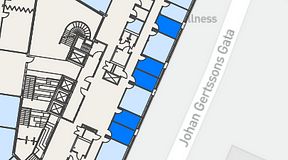 
							Planritning för Spaces Göteborg Gamlestan, 5 privata rum, 50 m²