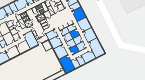 
							Planritning för Spaces Hyllie Vista, 4 privata rum, 61 m²