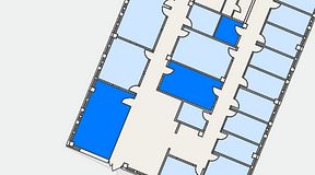 
							Planritning för Växthuset Jägershillgatan, 3 privata rum, 54 m²