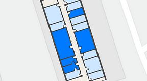 
							Planritning för FASTOFFICE Linta Gårdsväg, 5 privata rum, 100 m²