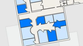 
							Planritning för Växthuset Vasatorpsvägen, 5 privata rum, 58 m²