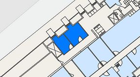 
							Planritning för Spaces Gamla Stan, 2 privata rum, 22 m²