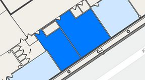 
							Planritning för Arena Platinan, 2 privata rum, 119 m²