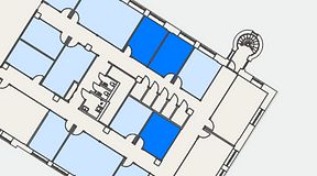 
							Planritning för Convendum Sundbyberg, 3 privata rum, 47 m²