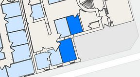 
							Planritning för Entreprenörsgatan Hasselbladshuset, 2 privata rum, 27 m²