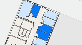 
							Planritning för C/O Tyresö, 3 privata rum, 27 m²
