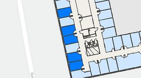 
							Planritning för Regus Gustav III:s Boulevard 34, 5 privata rum, 50 m²