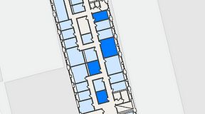 Planritning för THE WORKS Ringvägen, 4 privata rum, 48 m²