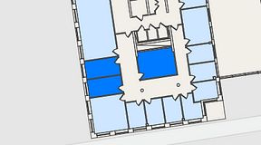 
							Planritning för Spaces Nordenskiöldsgatan, 3 privata rum, 41 m²