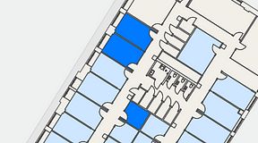 
							Planritning för Convendum Sundbyberg, 3 privata rum, 38 m²