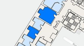 
							Planritning för iOffice Sjöbefälsskolan, 2 privata rum, 39 m²