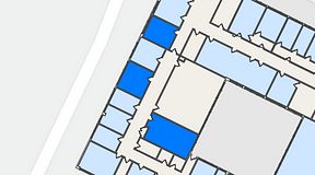 
							Planritning för Quick Office Älvsjö, 3 privata rum, 55 m²