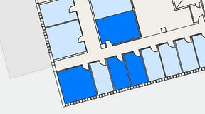 
							Planritning för Regus Lidingö, 4 privata rum, 60 m²