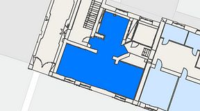 Planritning för United Spaces Torsgatan 26, 1 privata rum, 100 m²