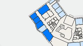 
							Planritning för Regus Saltsjö-Boo, 5 privata rum, 76 m²