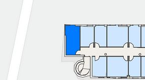 
							Planritning för FirstOffice Arenavägen 33, 1 privata rum, 18 m²